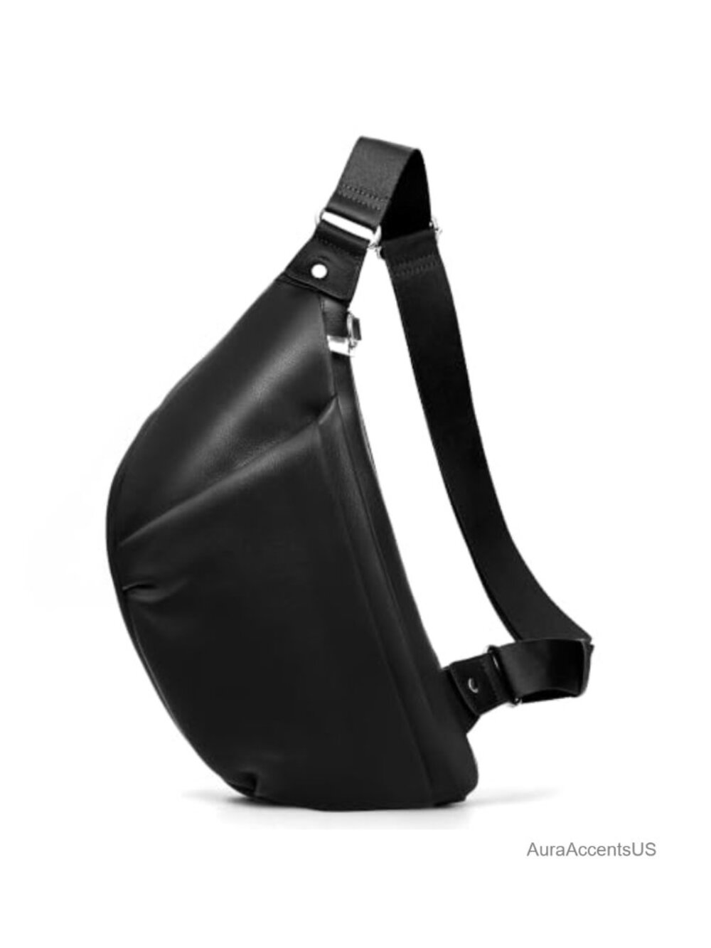 Genuine Leather Anti-Theft Crossbody Sling Bag RFID Slim Unisex Travel
